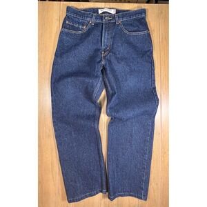 Levi Strauss 505 Jeans W32 L30 Regular Fit Dark Wash Denim Mens 2016